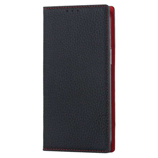 Litchi Texture Genuine Leather Phone Case, For iPhone 14 Pro Max, For iPhone 14 Pro, For iPhone 14, For iPhone 14 Plus