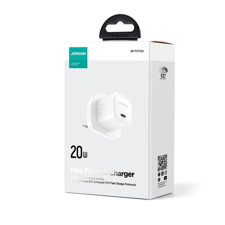 JOYROOM JR-TCF02 PD Type-C 20W Mini Charger, UK Plug