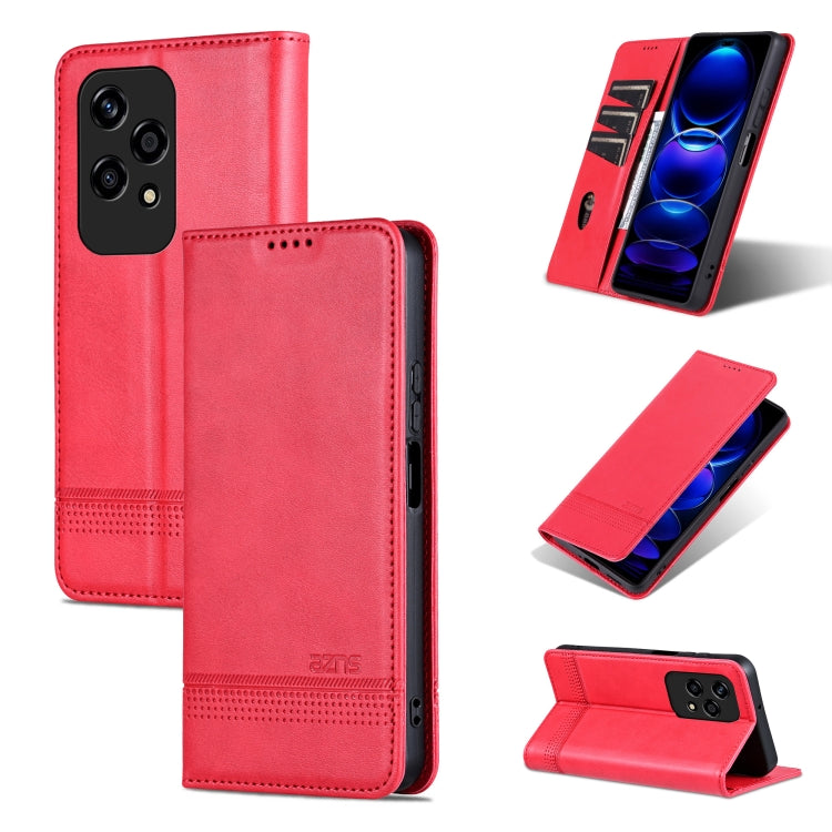 AZNS Magnetic Calf Texture Flip Leather Phone Case, For Honor 200, For Honor 200 Pro, For Honor Play 50/Play 50m 5G, For Honor 200 Lite Global