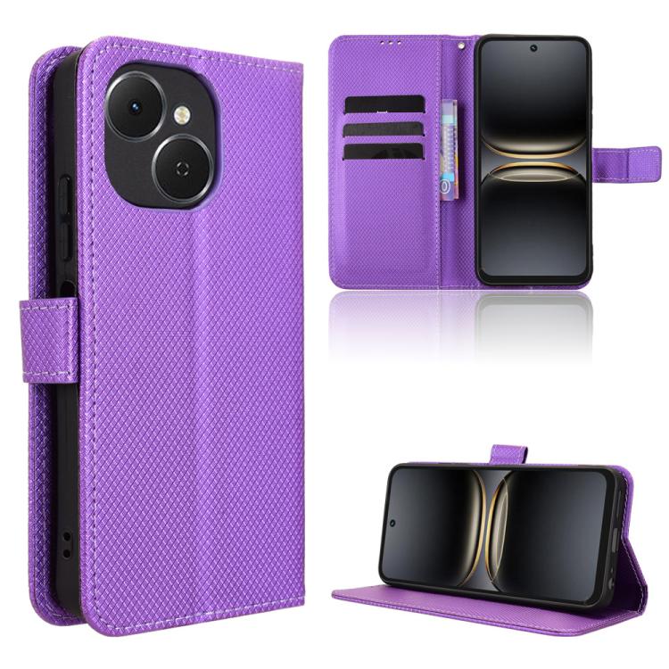 Diamond Texture Leather Phone Case, For Tecno Camon 50 4G, For Tenco Spark Go 3, For Tecno Spark Slim, For Tecno Spark 40C