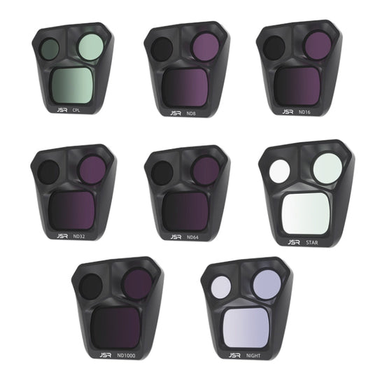 JSR GB 8 in 1 CPL ND8 ND16 ND32 ND64 STAR ND1000 NIGHT Lens Filter, 8 in 1 For DJI Mavic 3 Pro