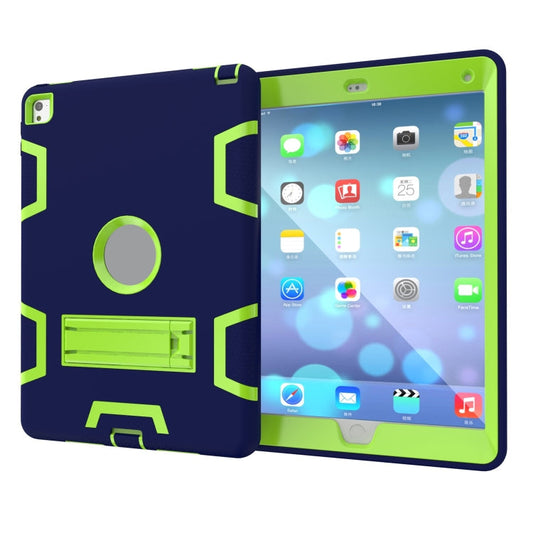 Shockproof PC + Silicone Protective Case,with Holder, For iPad 9.7(2017)