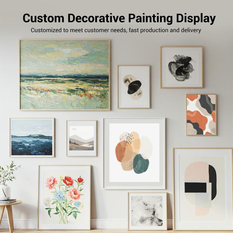 Fresh Leaves Decorative Painting with PS Frame Print On Your Demand, 15x20cm, 20x20cm, 30x30cm, 40x40cm, 50x50cm, 60x60cm, 70x70cm, 80x80cm, 90x90cm