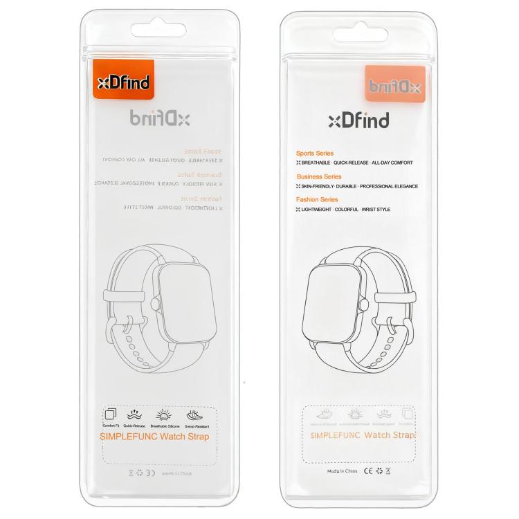 xDfind Metal Buckle Solid Color Silicone Watch Band, For Xiaomi Smart Band 10 / 9 / 8