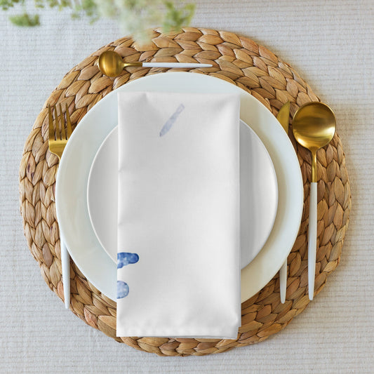 Watercolour Blue Splash - Cloth Napkin Set