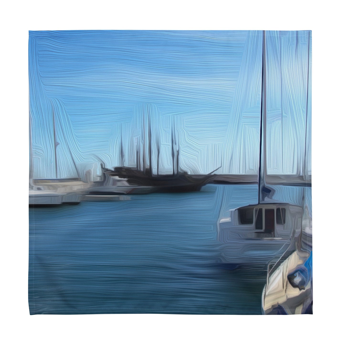 The Sleeping Yachts (at Morning) - Cloth Napkin Set