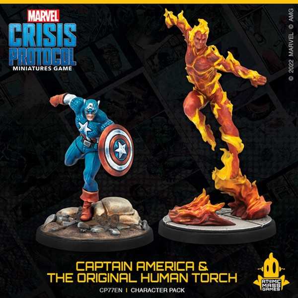 Marvel Crisis Protocol: Captain America and the Original Human Torch