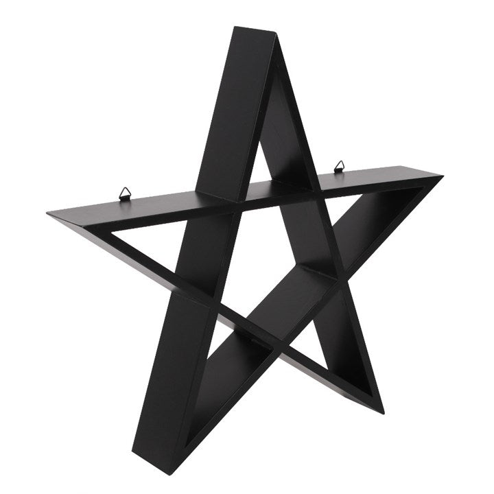 Gothic Gifts Pentagram Wall Art Shelf