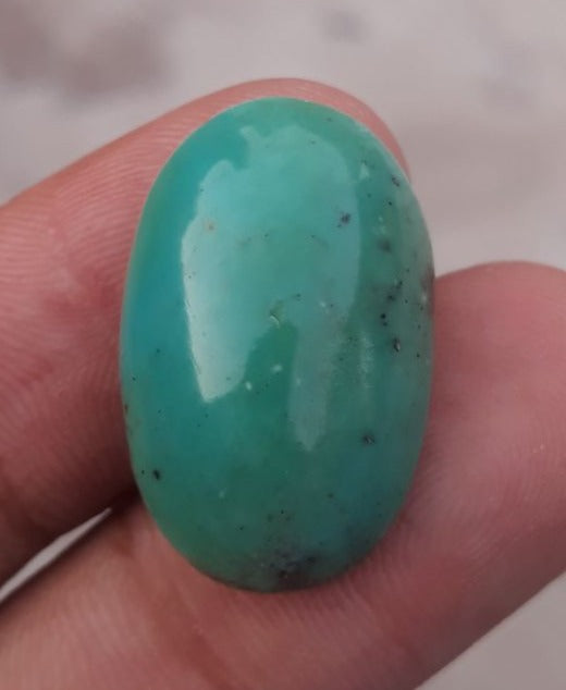 Natural Turquoise Green Matrix with Pyrite, Shajri Feroza, Oval Shape, Real Feroza Stone,Dimensions-25x16mm
