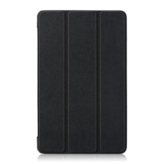 Custer Texture Horizontal Flip Leather Case for Huawei MediaPad M5 Lite 8 inch , with Three-folding Holder, For Huawei MediaPad M5 Lite