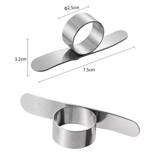 5 PCS Stainless Steel Finger Open Orange Peeler Parer Tool, 5 PCS Stainless Steel
