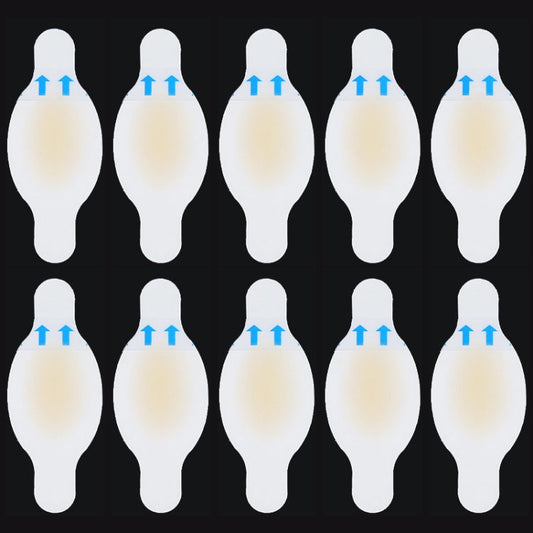 10 PCS Foot Care Skin Hydrogel Analgesic Plaster Blisters Slip Heel Protector Size: 28x69cm, Size: 28x69cm