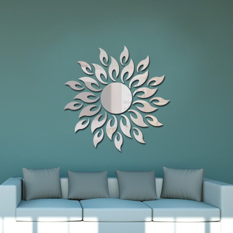 Sunflower Mirror Wall Sticker Bedroom Living Room Decoration Wall Stickers, Sunflower Black, Sunflower Glod, Sunflower Silver