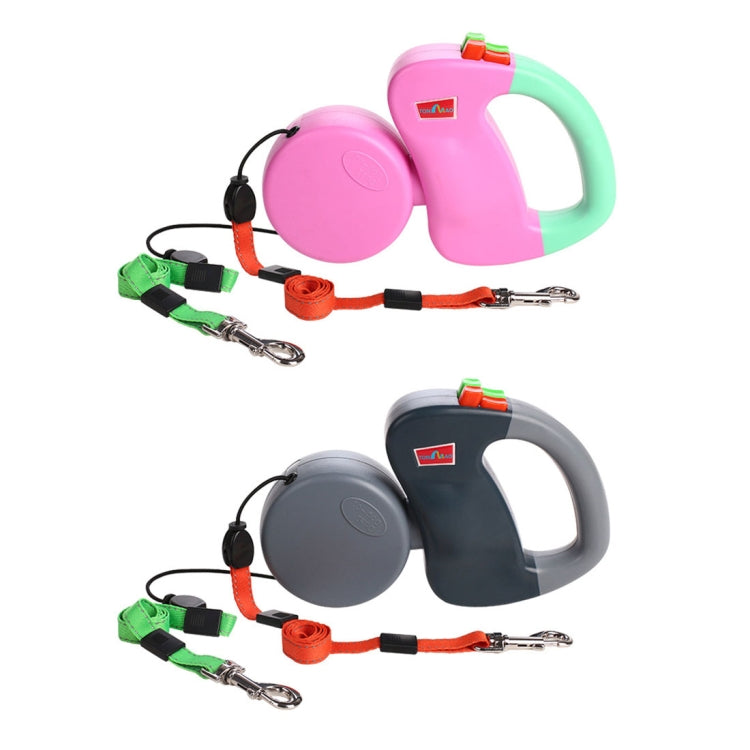 Two-headed Creative Automatic Retractable Pet Traction Rope