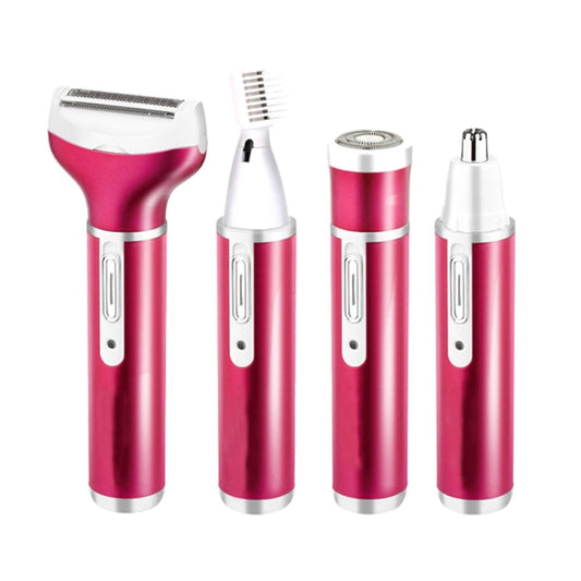 4 In 1 USB Rechargeable Vibrissa Eyebrows Trimmer Body Hair Denuding Machine Set with USB Cable, 4 In 1