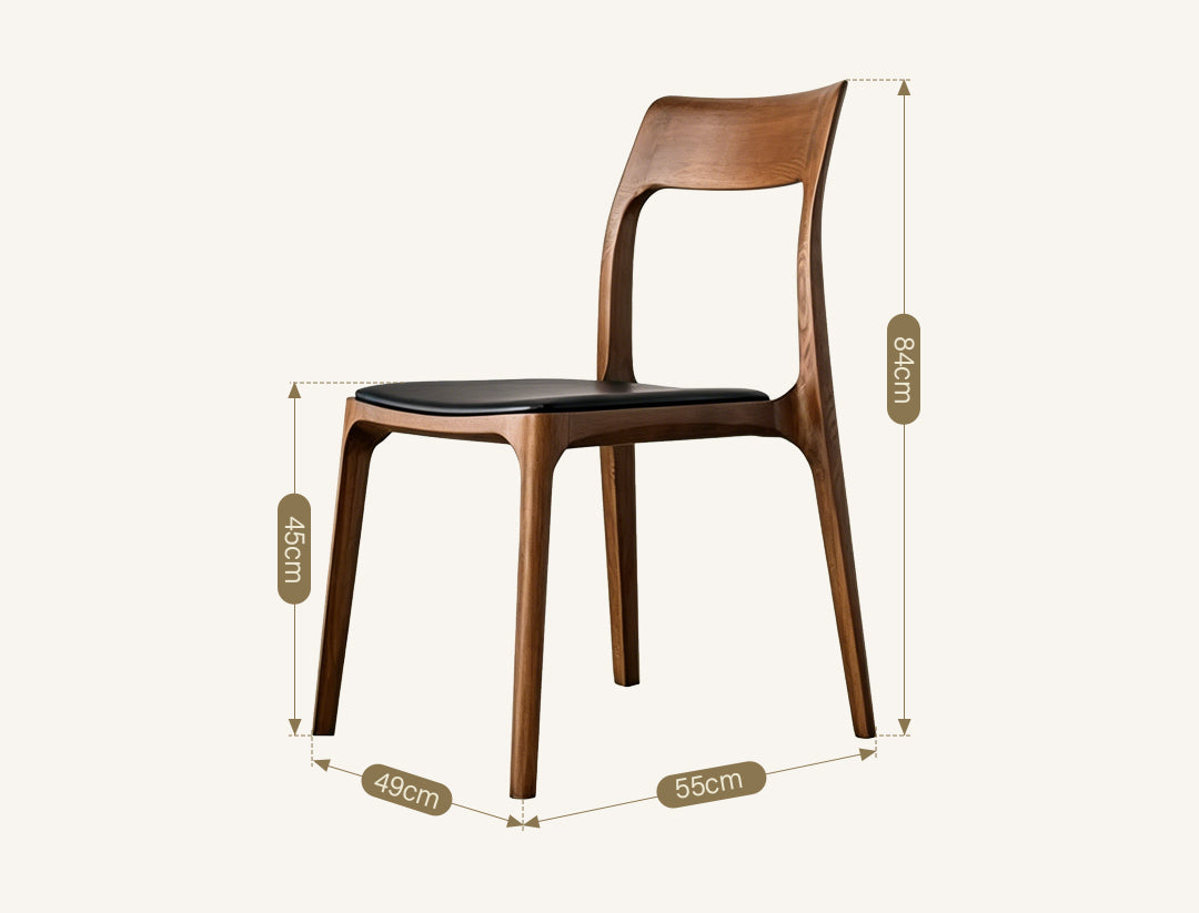 A Set Of 2 Hans CH3 Dining Chairs, Dark Oak, Light Oak