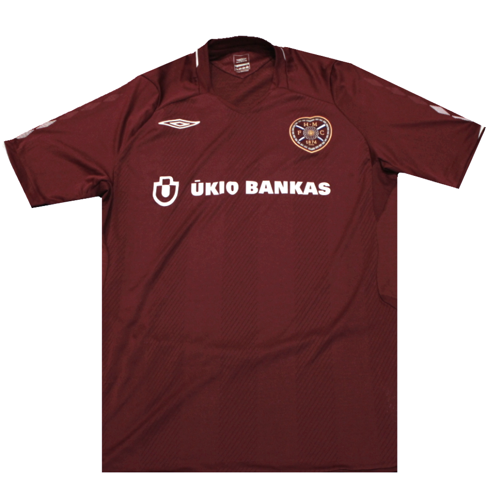 Hearts 2008-2009 Home Shirt (Excellent) L