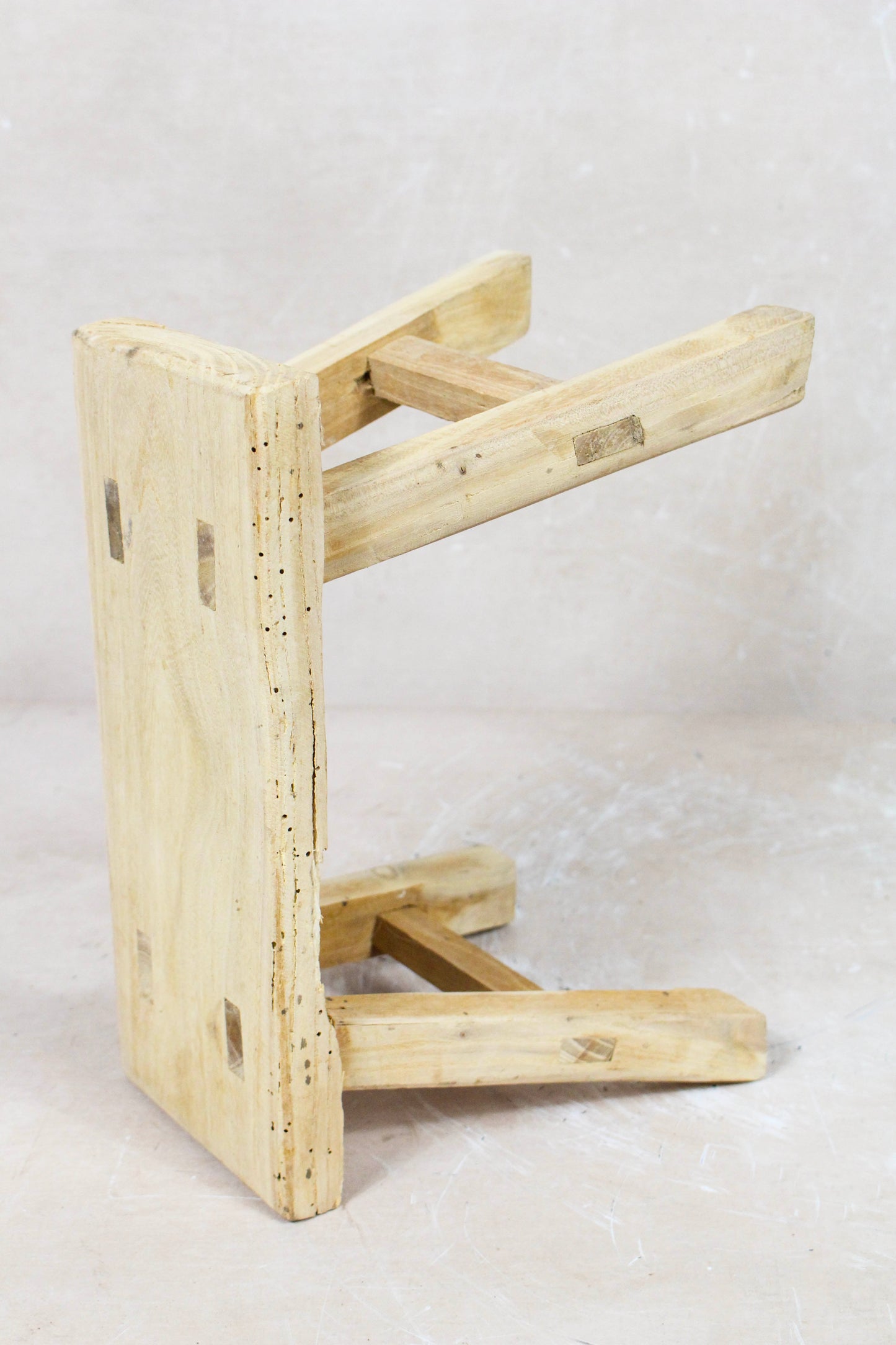 Vintage Rustic Stool - Elm wood - Small - 116
