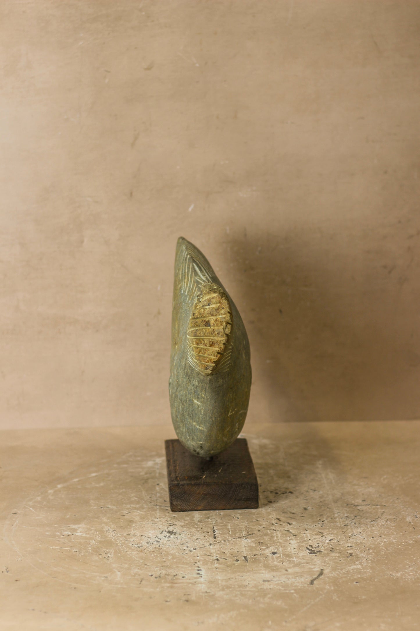 Stone Fish Sculpture - Zimbabwe - 98.1