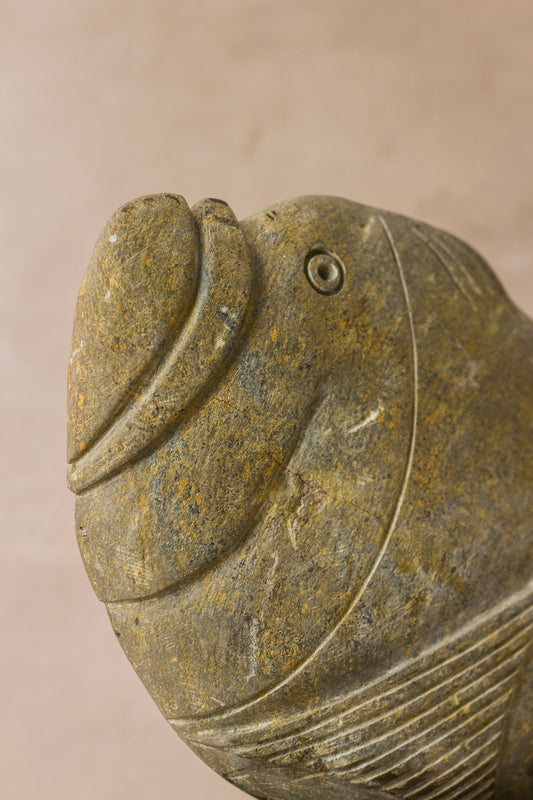 Stone Fish Sculpture - Zimbabwe - 98.1