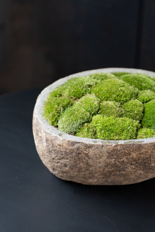 Indo Stone Moss Bowl