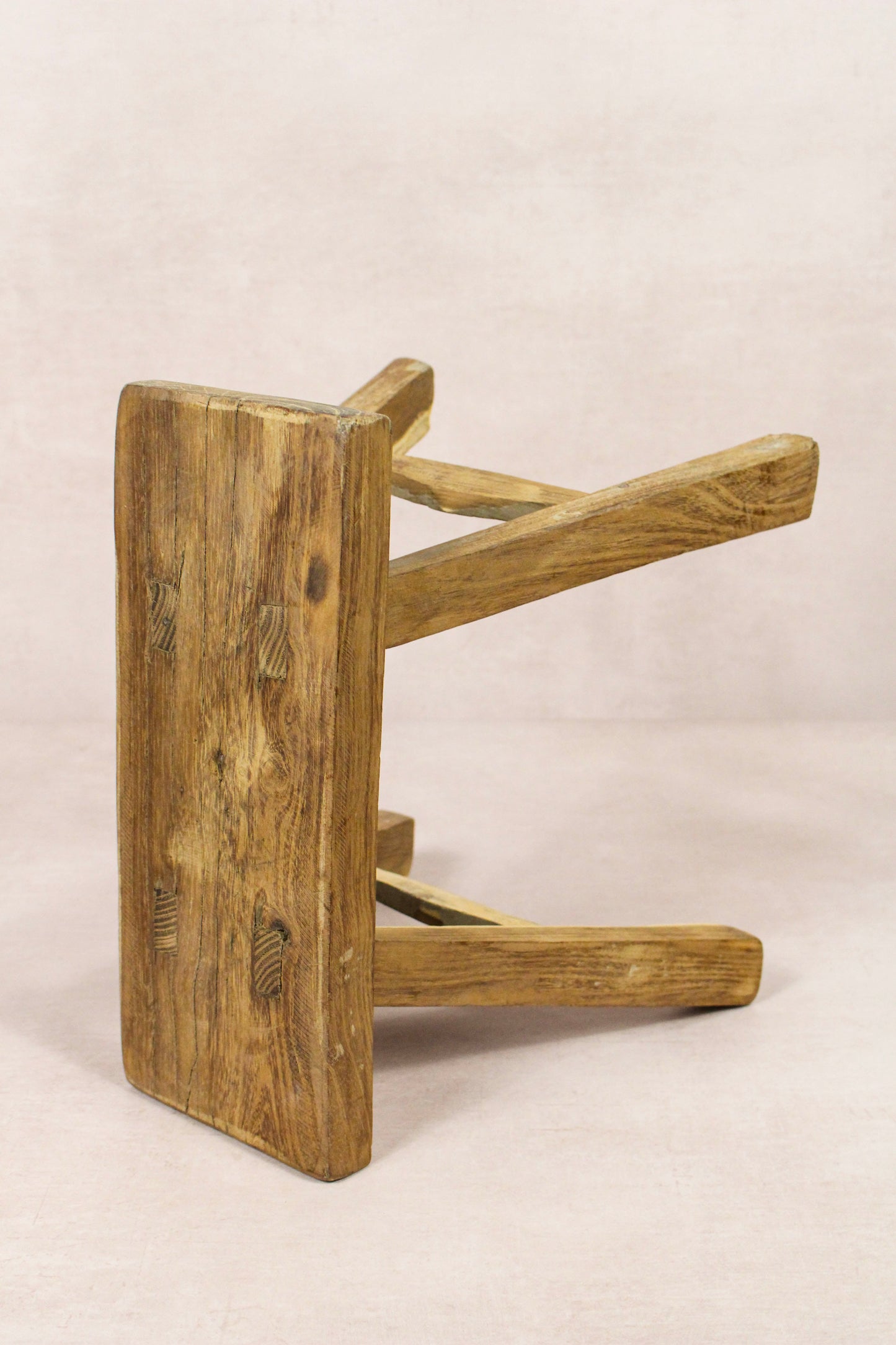 Vintage Rustic Stool - Elm wood - Small - 159