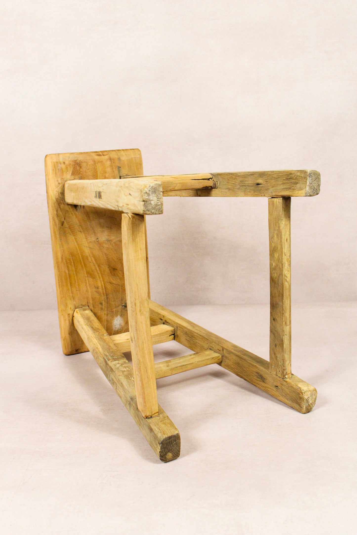 Vintage Rustic Stool - Elm wood - 176