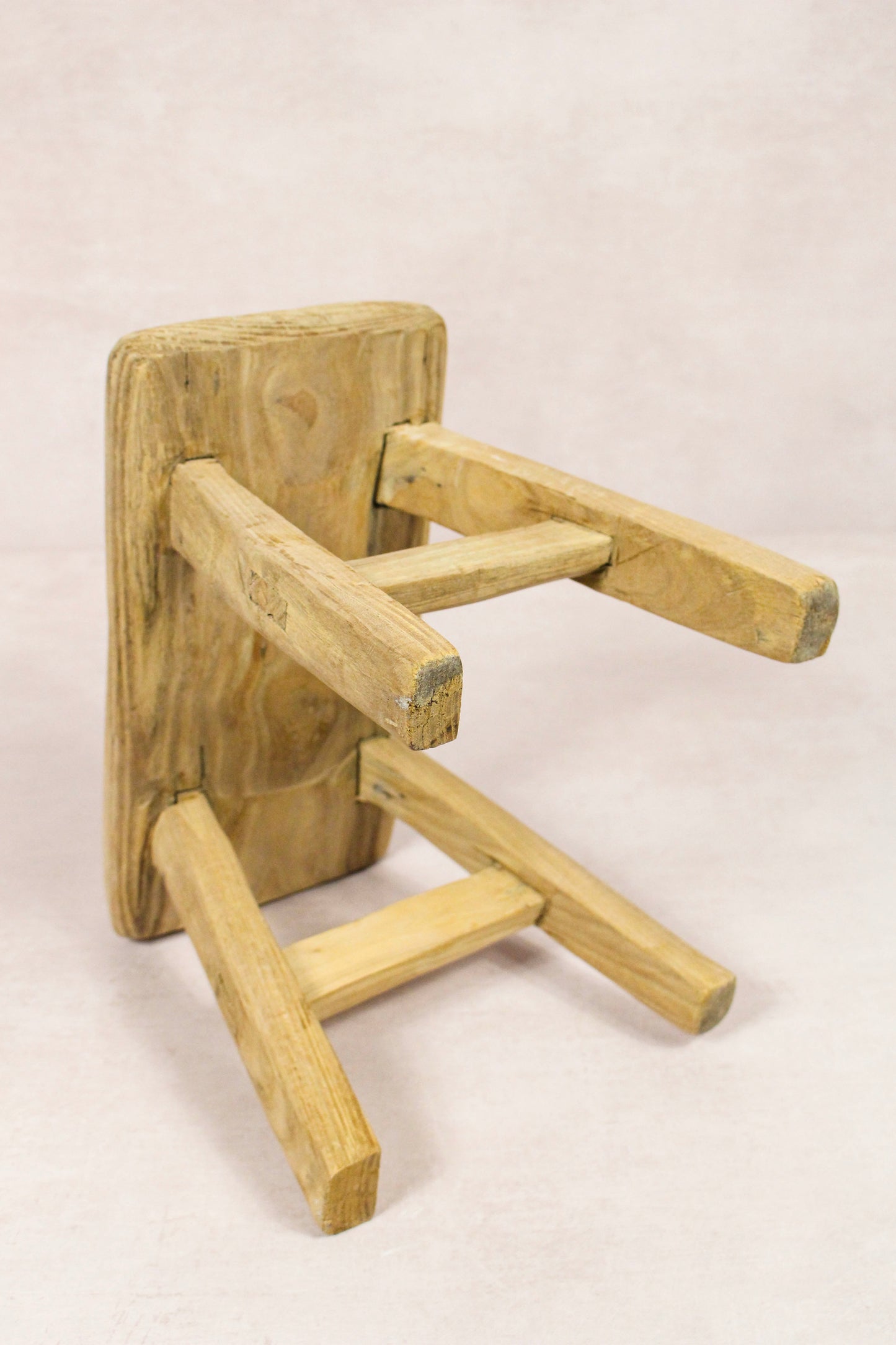 Vintage Rustic Stool - Elm wood - Small - 256