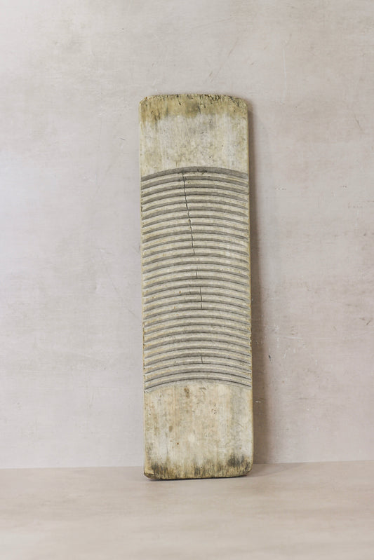Vintage Elm Wooden Washboard - no 10