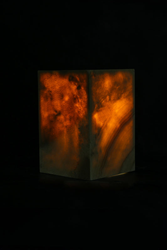 Onyx Side Table Pedestal - Hollow - No 14