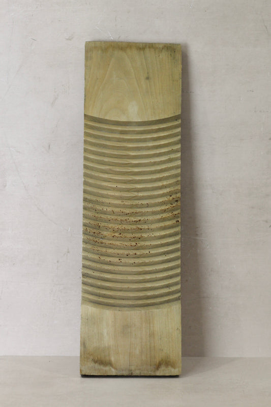 Vintage Elm Wooden Washboard - no 17