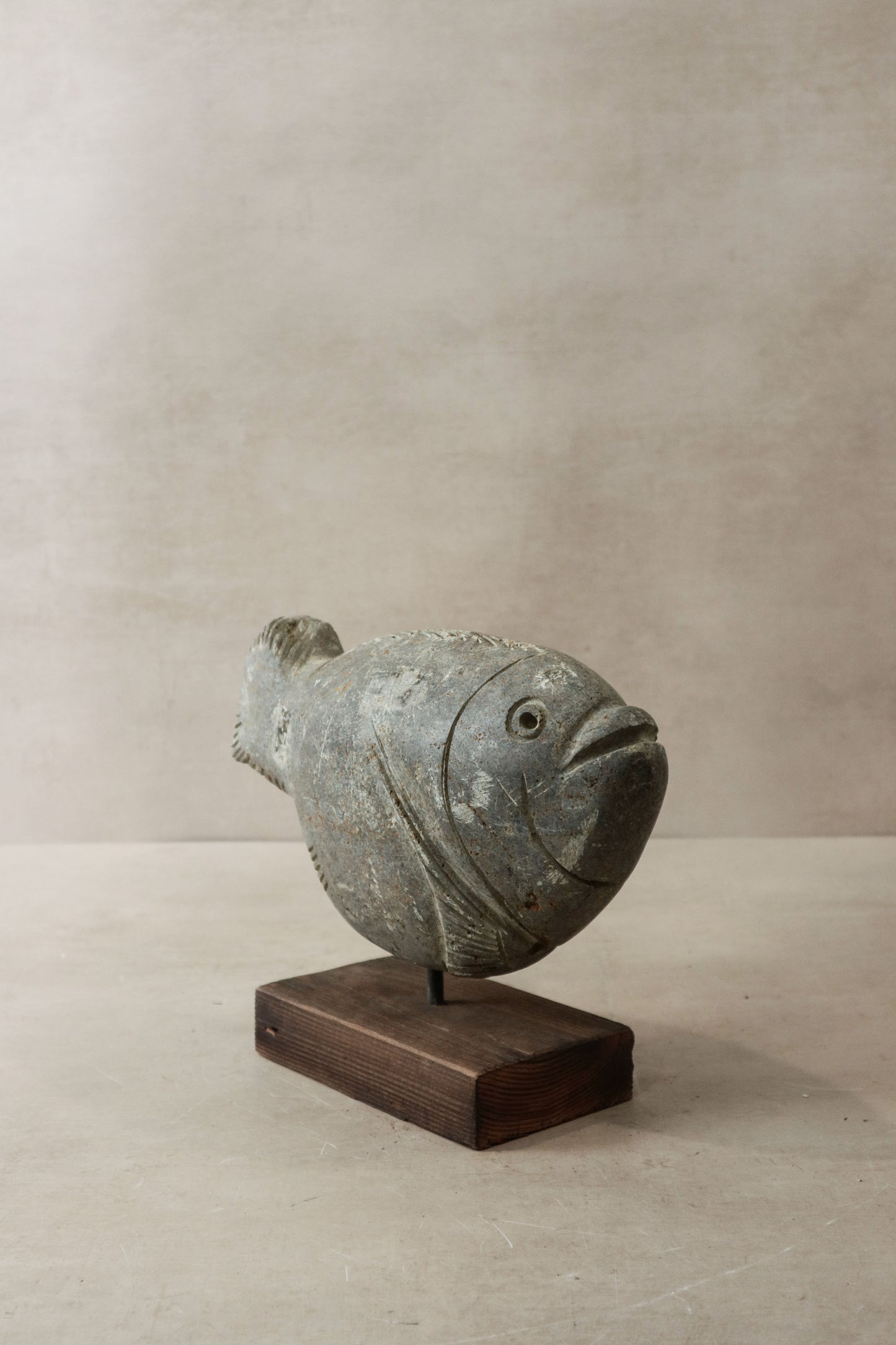 Stone Fish Sculpture - Zimbabwe - 33.1