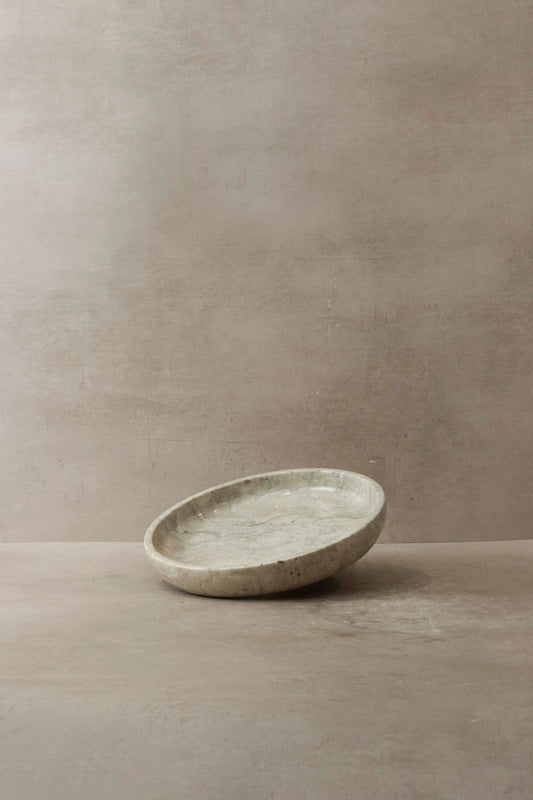 Handmade Marble Low Bowl No 1