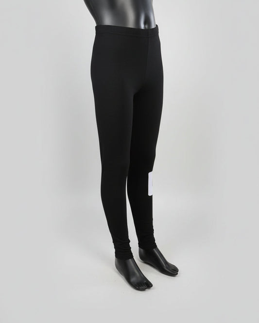Black paw love design full length stretch leggings