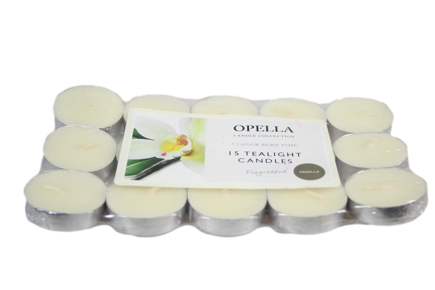 Opella Vanilla Tealight Candles Set 12 Pack