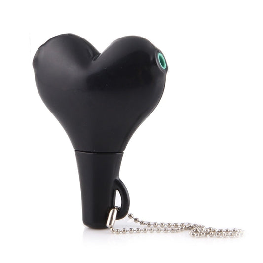 1 Male to 2 Females 3.5mm Jack Plug Multi-function Heart Shaped Earphone Audio Video Splitter Adapter with Key Chain for iPhone, iPad, iPod, Samsung, Xiaomi, HTC and Other 3.5 mm Audio Interface Electronic Digital Products