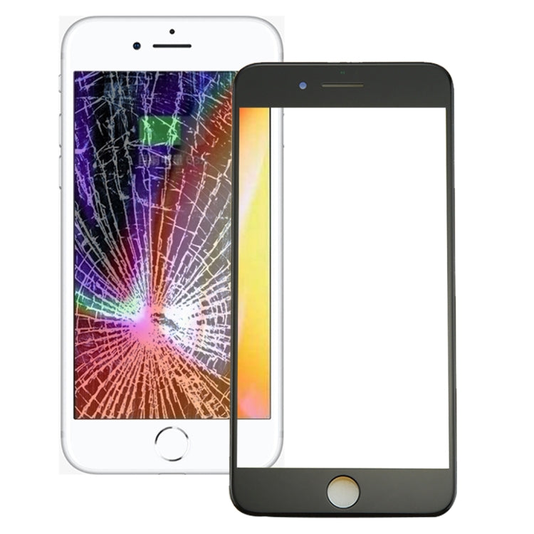 Front Screen Outer Glass Lens with Front LCD Screen Bezel Frame & OCA Optically Clear Adhesive for iPhone 8 Plus, For iPhone 8 Plus (Frame+OCA)