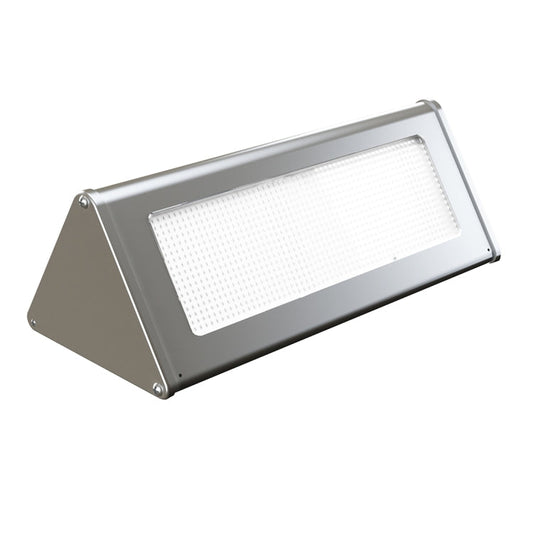 800 LM 48 LEDs SMD 2835 Sensor Triangle Energy Saving Wall Light with Solar Panel and Hidden Switch for Garden / Courtyard / Outdoor Camping(Silver)