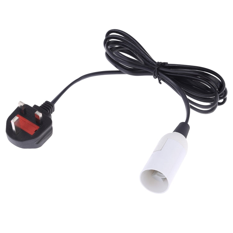 E14 Wire Cap Lamp Holder Chandelier Power Socket with 1.8m Extension Cable, Big UK Plug, Big UK Plug, 1.8m