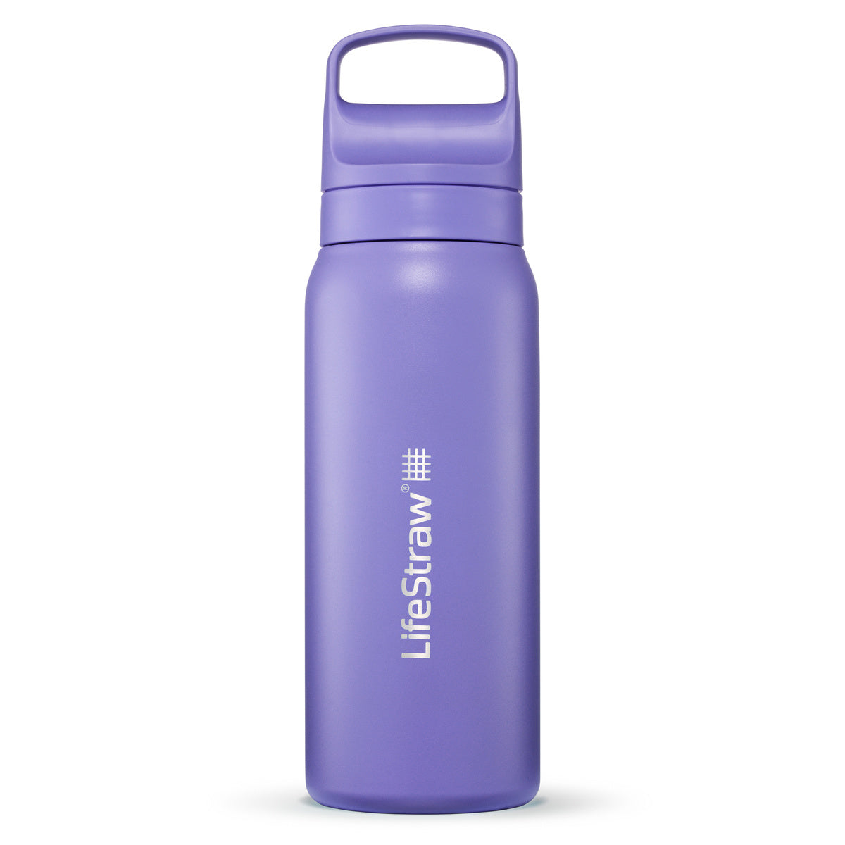 LifeStraw Go Stainless Steel 700ml Filter Water Bottle - Thistle Purple