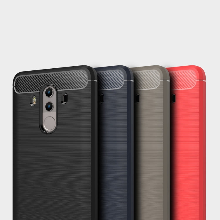 For Huawei Mate 10 Pro Brushed Texture Carbon Fiber Shockproof TPU Rugged Armor Protective Case , For Mate 10 Pro, For Huawei Mate 10 Pro