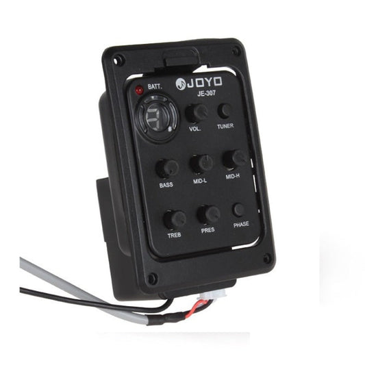 JOYO JE-307 Guitar Pickup 5-Band Equalizer Folk Guitar EQ Acoustic guitarra Pickup Preamp Electric Digital Tuner, JE-307