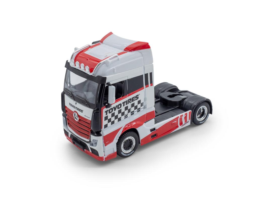 Mercedes-Benz Actros GigaSpace Toyo Tires Custom Cab 1:43 Scale Bburago Diecast Toy