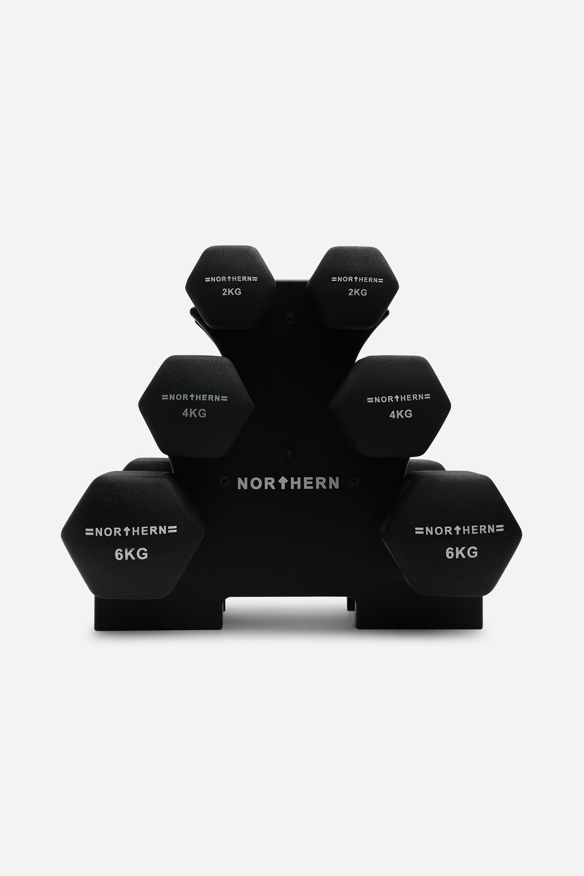 Northern 3-Tier Storage Holder Dumbbell Mini Rack Black