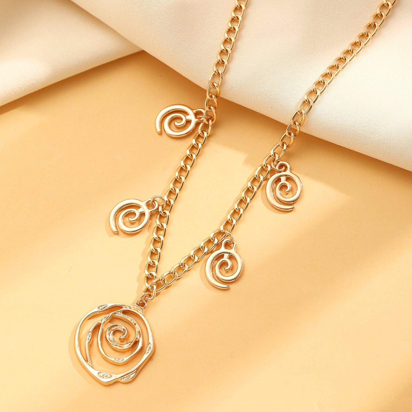 Spiral Donut Necklace, Bracelet & Earrings Set