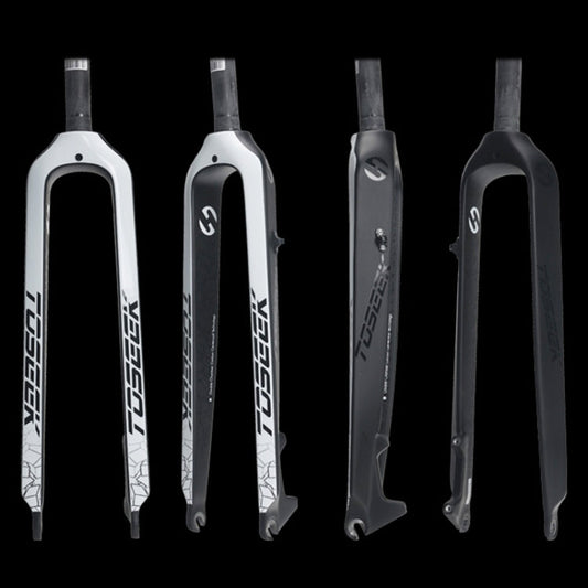 TOSEEK Ultra Light 29 Inch 435mm Mountain Bike Full Carbon Front Fork Straight Head Tube Disc Brake, 29 Inch 435mm
