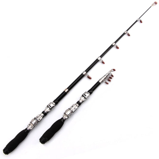 37cm Portable Telescopic Sea Fishing Rod Mini Fishing Pole, Extended Length : 2.3m, 2.3m