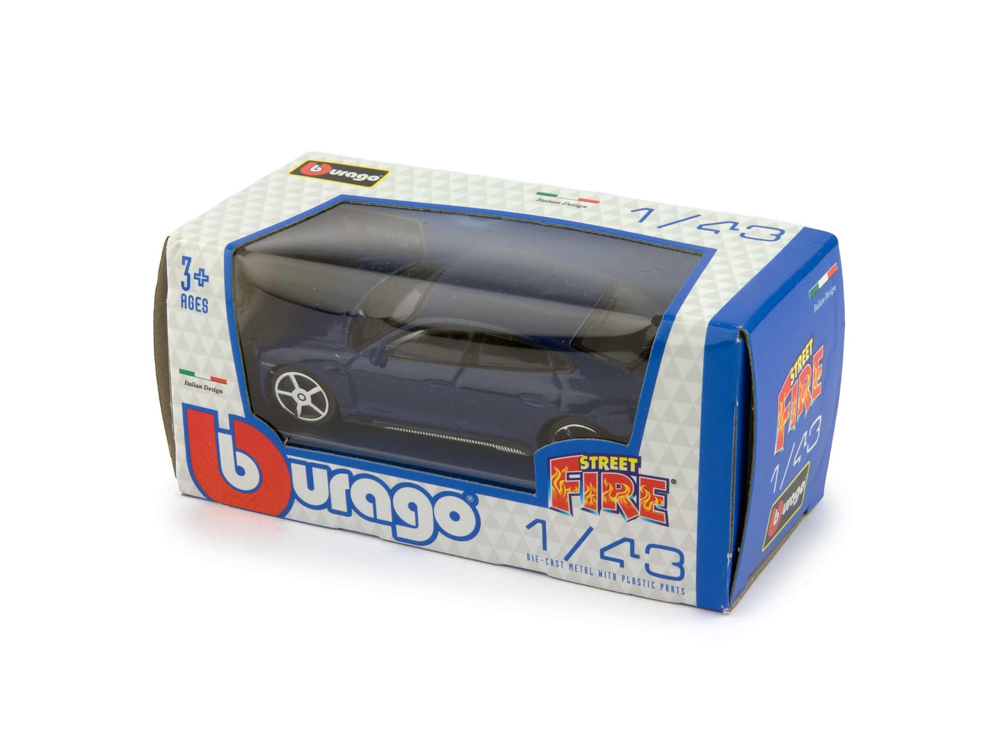Porsche Taycan 2018 Blue 1:43 Scale Bburago Diecast Toy Car