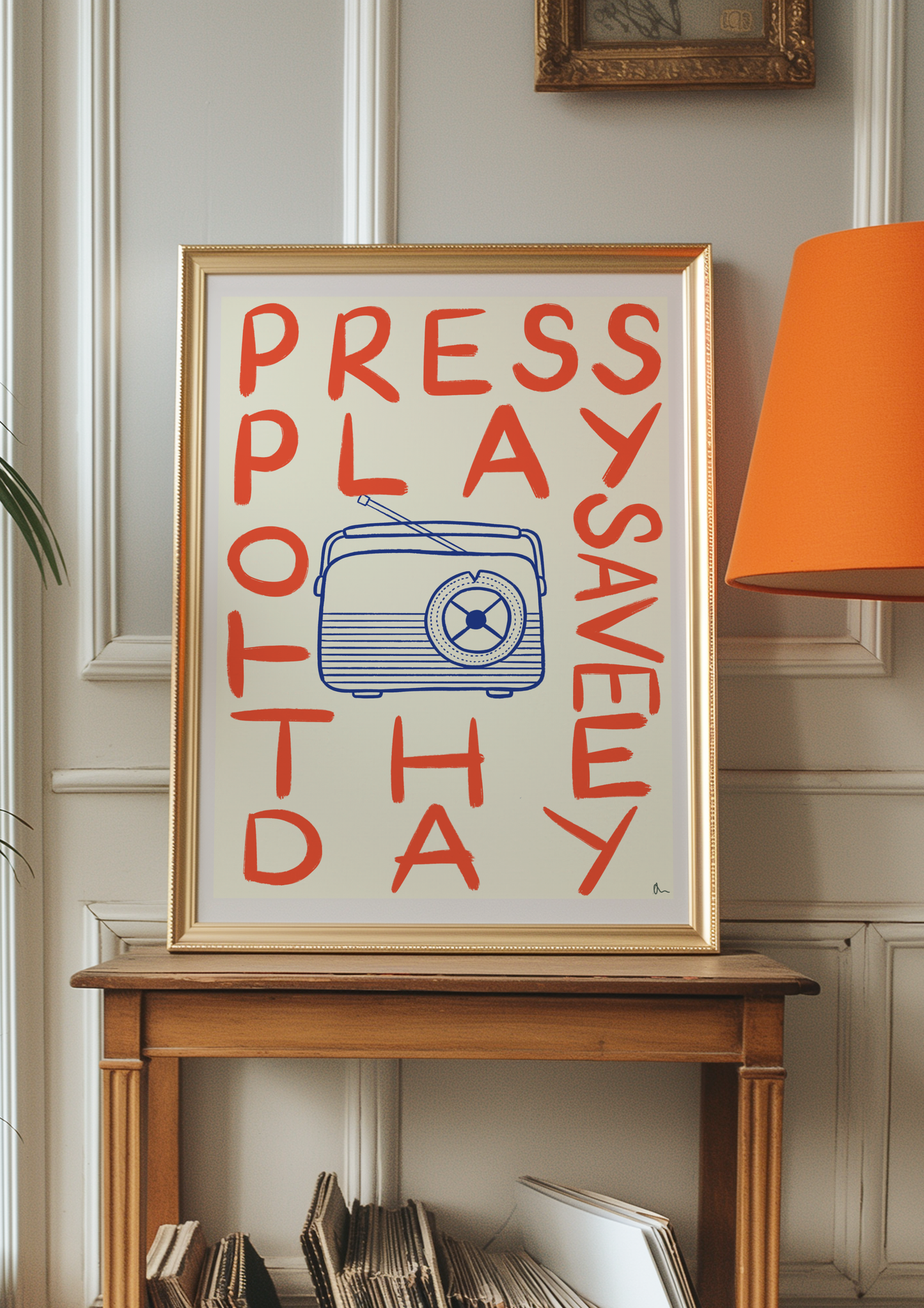 Press Play | Playful Maximalist Typographic Music Print