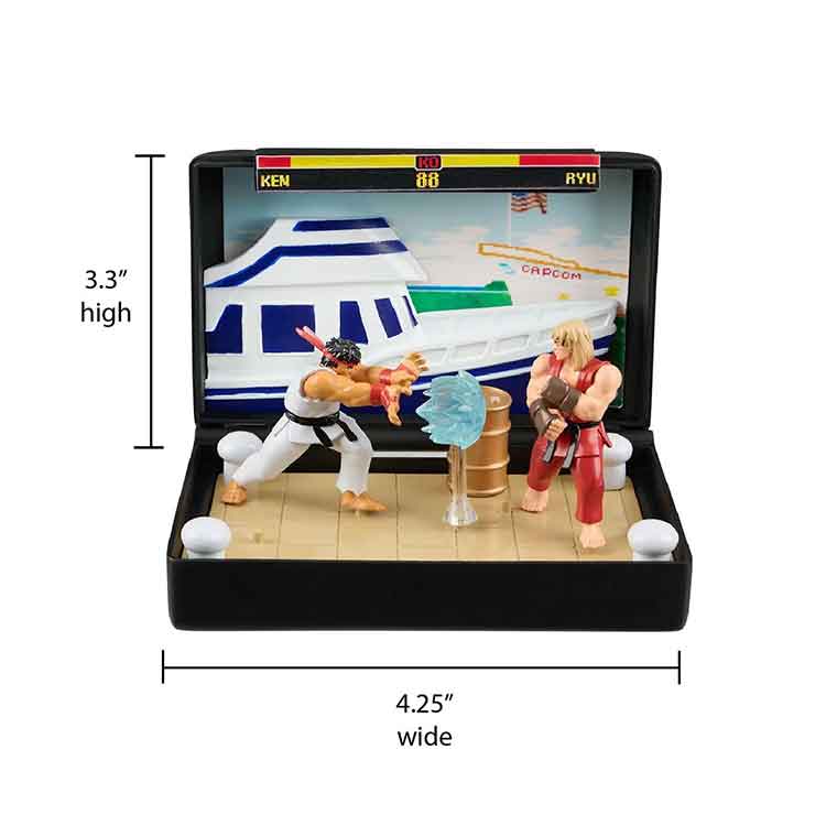 Console Heroes Sega Genesis Street Fighter II Cartridge Diorama Playset